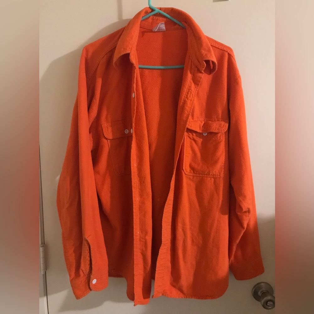 90s look / orange overcoat / men’s or women’s